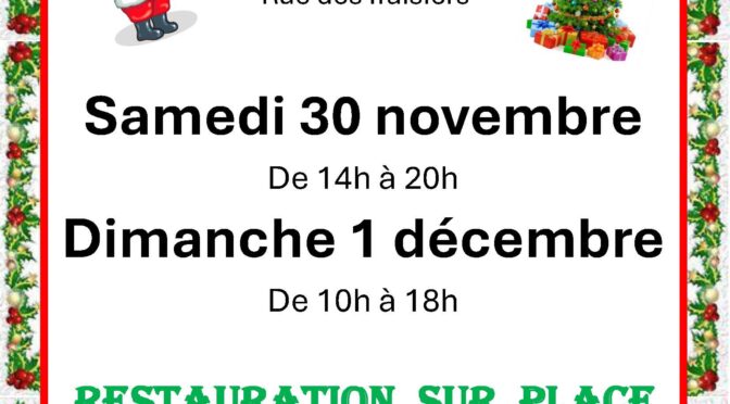 Marché de Noël du samedi 30 novembre au dimanche 1er décembre