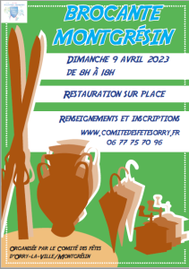 BROCANTE DE MONTGRESIN dimanche 9 avril