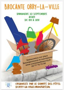 BROCANTE dimanche 10 septembre 2023
